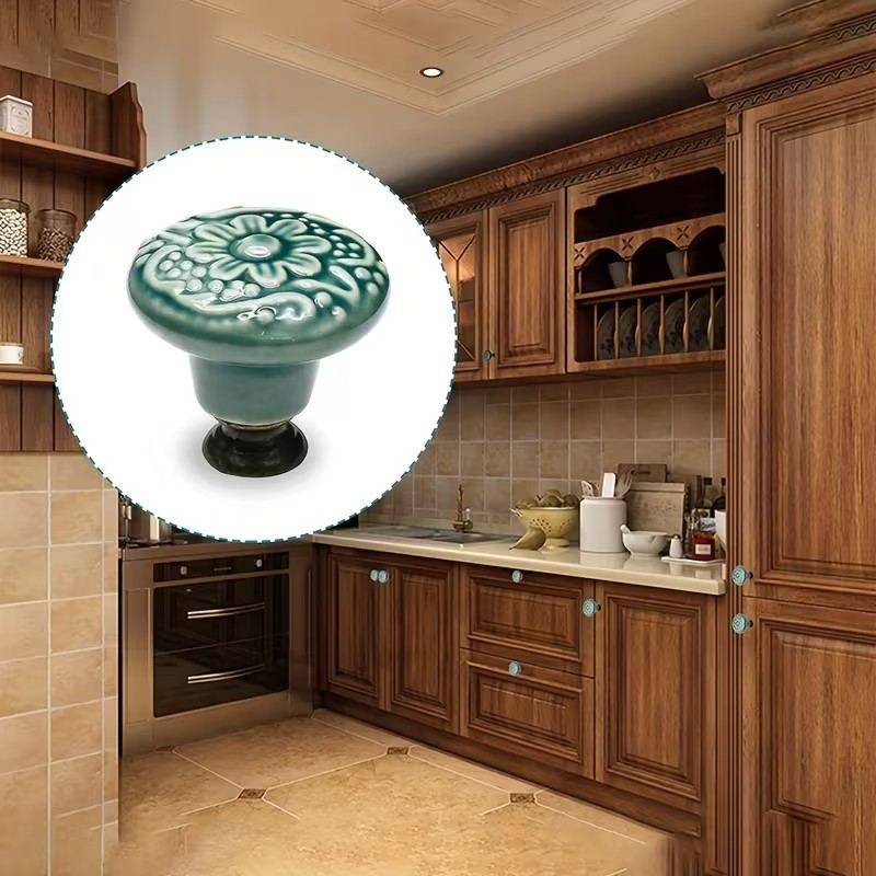 Furniture Hardware Manufacturer - 12 pomelli per armadietti in ceramica,