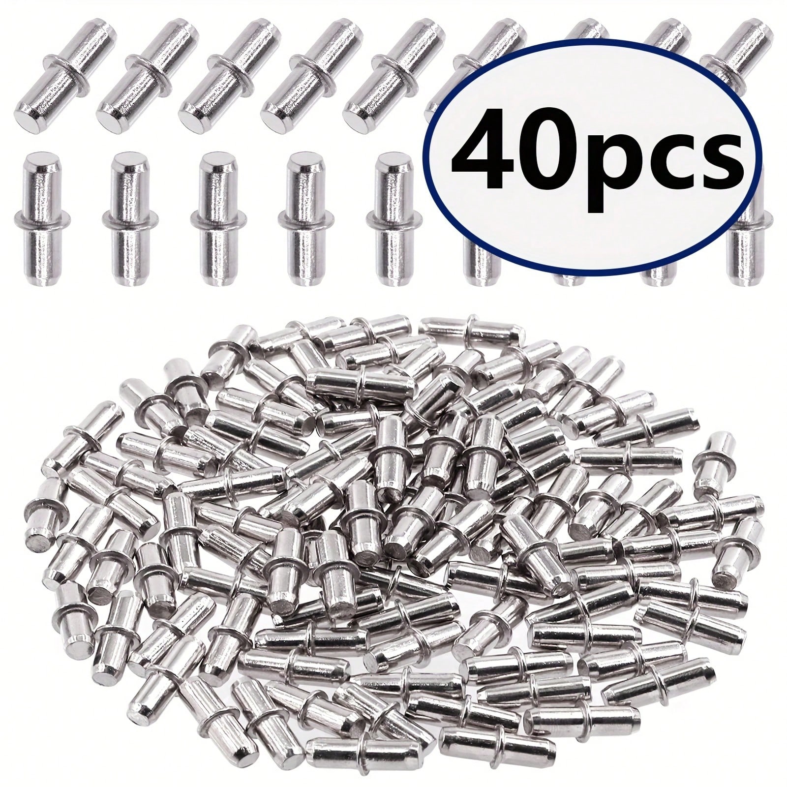 Shelf Peg Support - 40 Pezzi Perni per Scaffale Perni