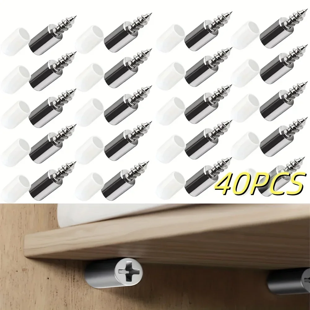Shelf Peg Support - 20/40 Pezzi Viti Autofilettanti per Supporto