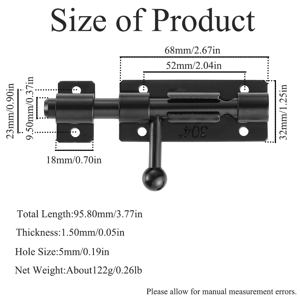 Chiusura per porta con bullone - Barrel Bolt Slide recensione e prezzo