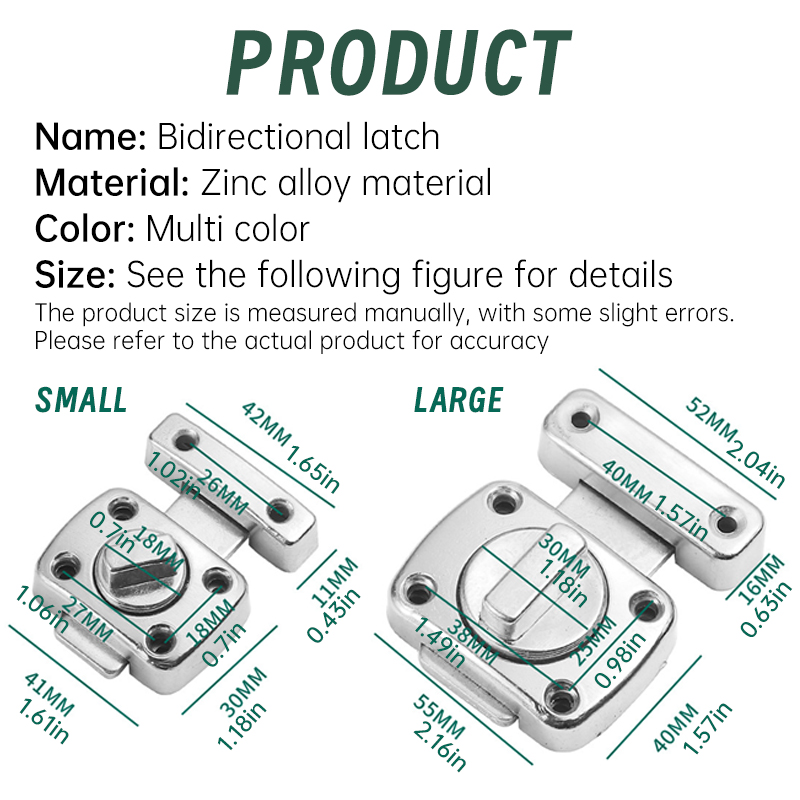 1pc di Sicurezza Domestica Fer - Barrel Bolt Slide recensione e prezzo