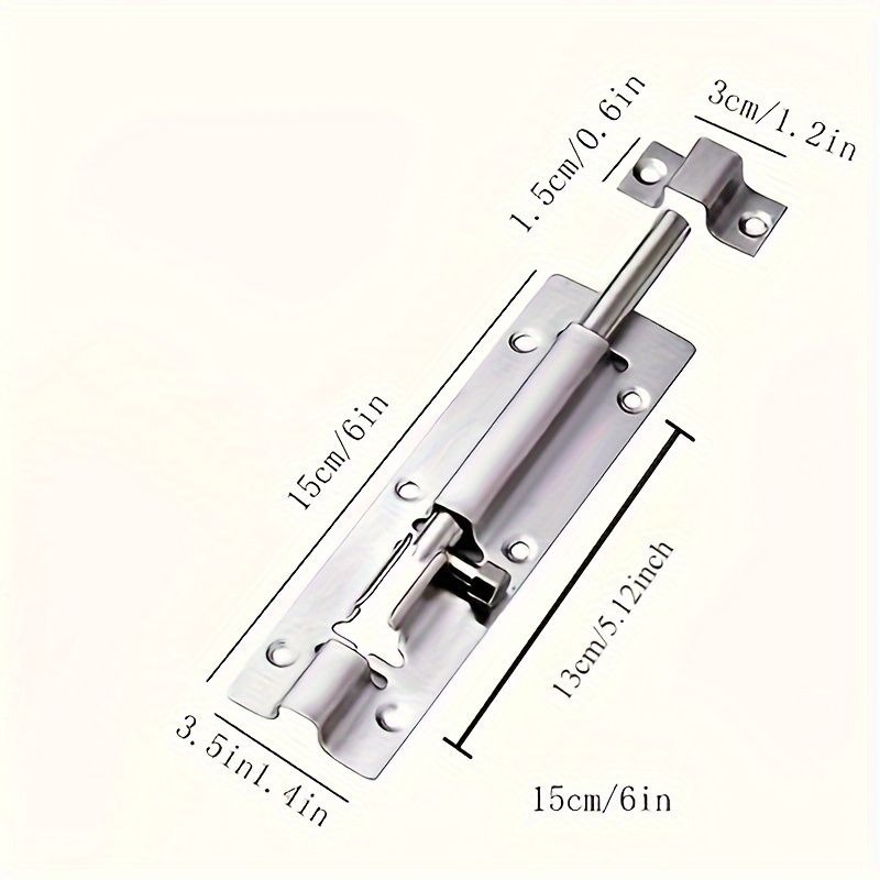 1/5 Pezzi Chiavistello in Acci - Barrel Bolt Slide recensione e prezzo